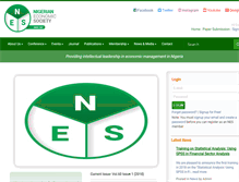 Tablet Screenshot of nigerianeconomicsociety.org